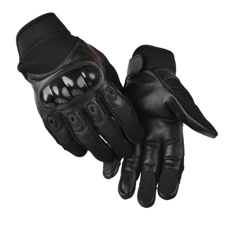 Men s Tactical Full Finger Leather Gloves M