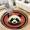 1pc Panda Circle Office Round Area Rug, Under Office Chairs Bedroom Living Room Home Decor, Room Deco, Available in Various Sizes