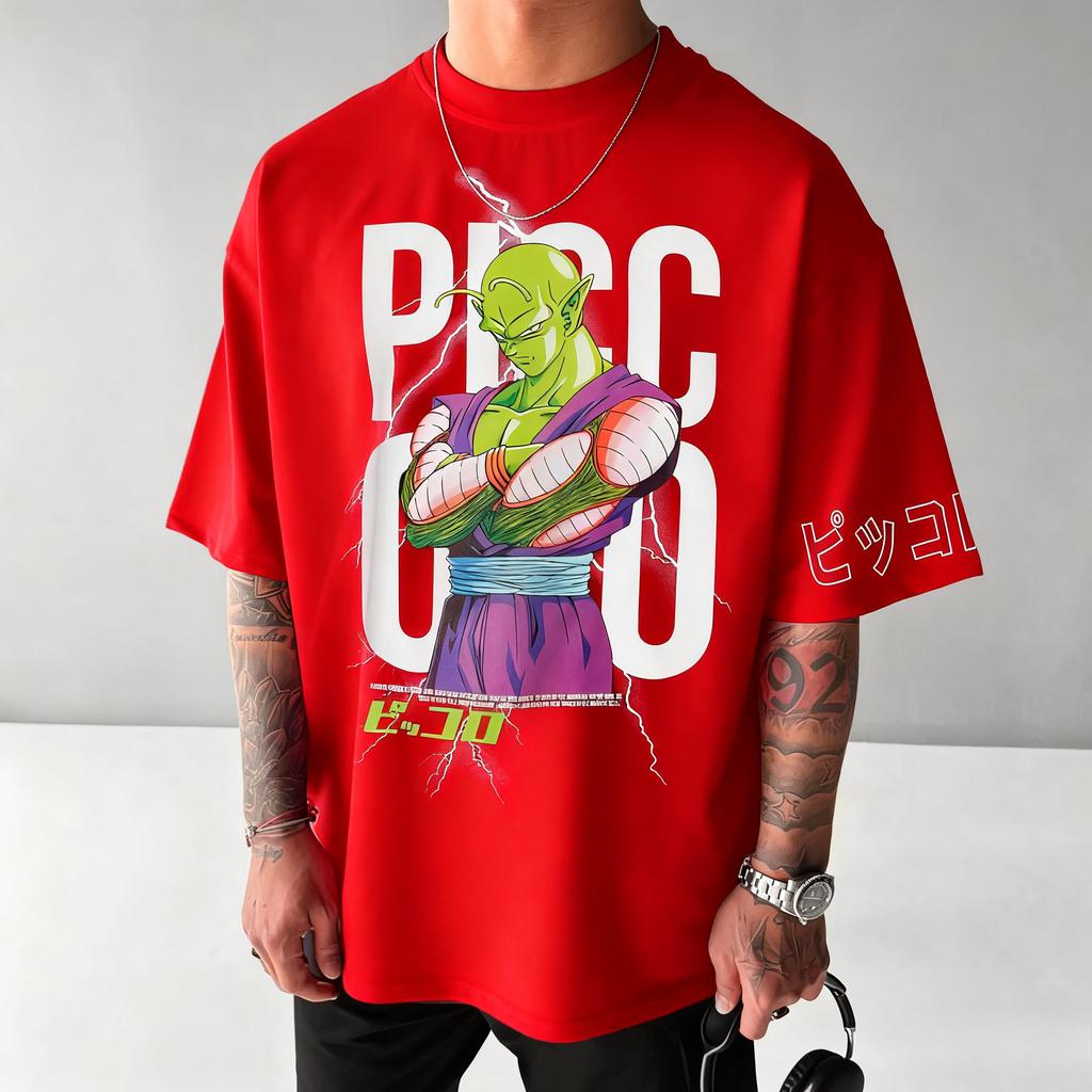 Dragon Ball Piccolo Anime Printed T-shirt Men's and Women's T-shirt Men's Top Sports T-shirt Men's T-shirt 2026 Summer New Tee