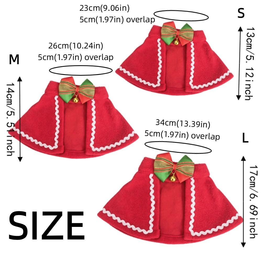 Soft Winter Cat Cloak Lightweight Christmas Pet Costume Fashion Dog Cosplay Costume Holiday