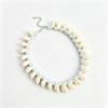 Exaggerated Natural Shell White Acrylic Bead Strand Beach Casual Necklace