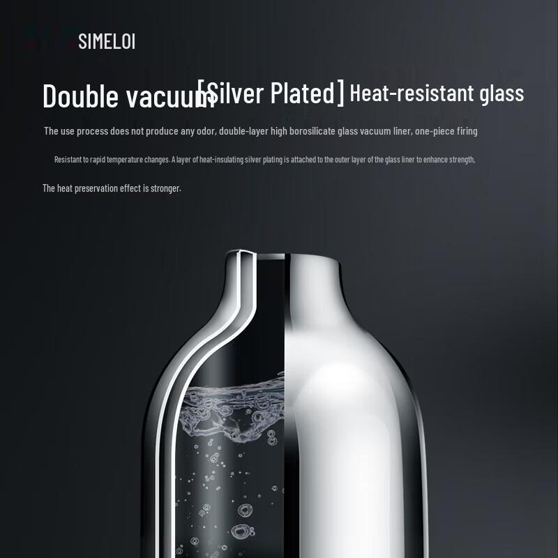 Shimeile 2L Glass Lined Thermal Carafe