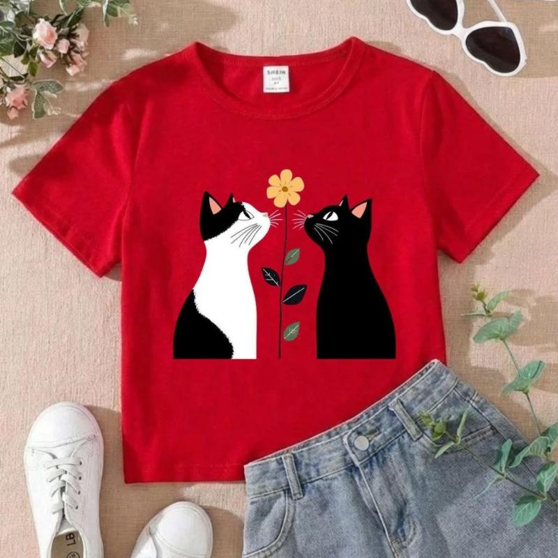 Camiseta Infantil Feminina Estampa Fofa Casual 100