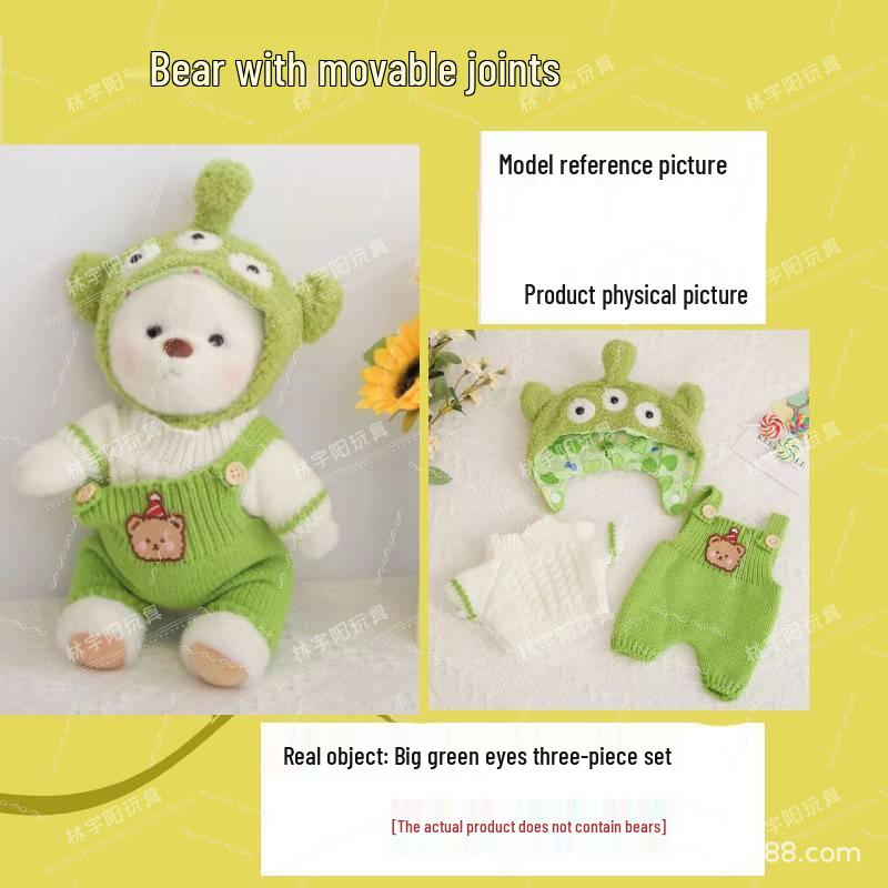 11-Joint Bear Plush Doll: Transformable Rag Doll Gift for Girls