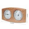 8  DOUBLE Sauna  Meter, Cedarwood Sauna Hygrometer, Wide Measuring Range, Elegant Craftsmanship for Sauna Decoration