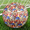 One Piece Print Size 5 Soccer Ball, Standard Match Football for Sports Game and Team Practice, Ideal Gift for Soccer Fans