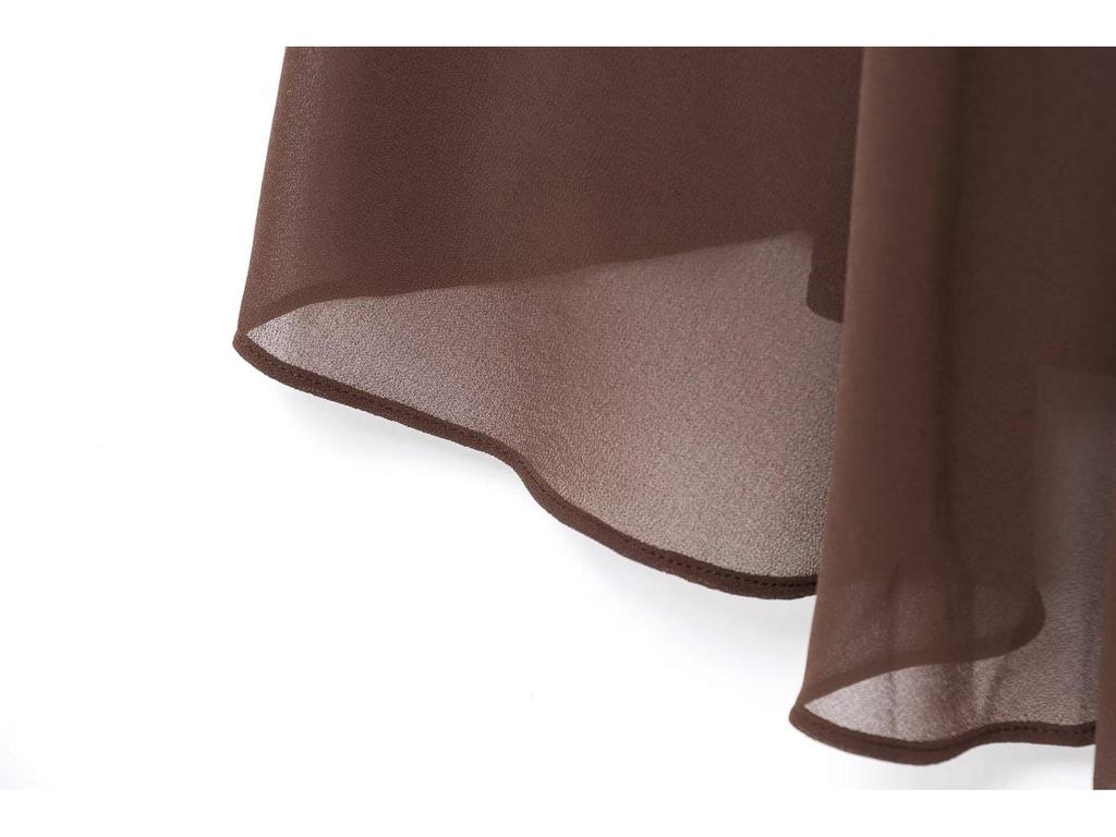 2025 European & American Style Sleeveless Backless Chiffon Long Dress - French-Inspired Spring Fashion