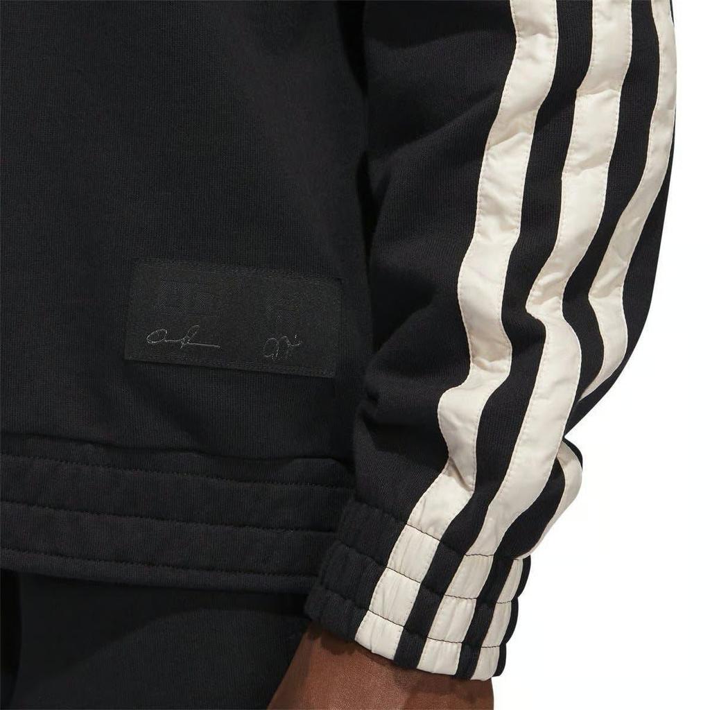 adidas Sweatshirts Men's Black Crew Neck Moderate Regular GH4779