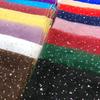 Modisches buntes Pailletten-Bandana 80cm*80cm Ultra-dünnes atmungsaktives Kopftuch Sommer Sonnenschutz