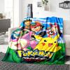 1pc Pokmon Adventure Begins Flannel Blanket,Ultra Soft Warm Plush Throw for Home Bedroom Bed Sofa Cover Camping Picnic gift Y72428