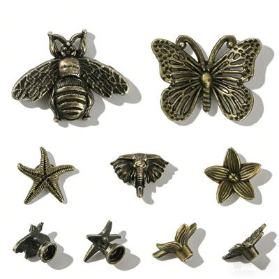 1pc Decorative Vintage Cabinet Knobs Zinc Alloy Cabinet Handle Butterfly Cabinet Knobs  Cupboard