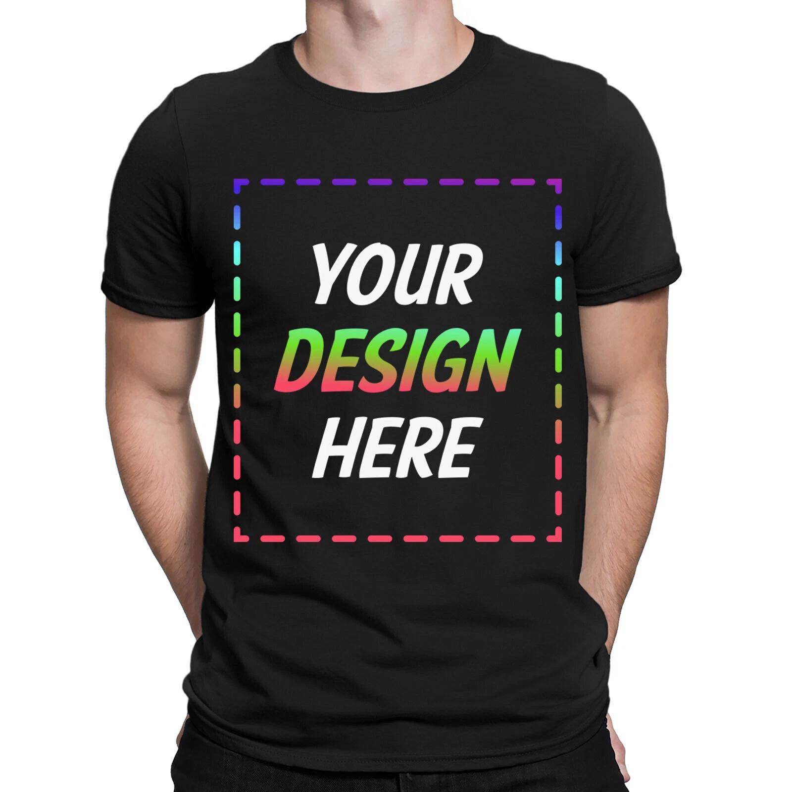 Personalised Your Design Here Any Photo Text Mens Womens T-Shirts #NED 2T1A1 L