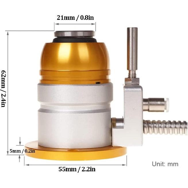 CNC Automatic Tool Sensor Gauge, DC 24V Normally Closed CNC Z Axis Tool Setter, High Accuracy Aluminum Alloy Z Axis Probe Tool Touch Sensor Setting