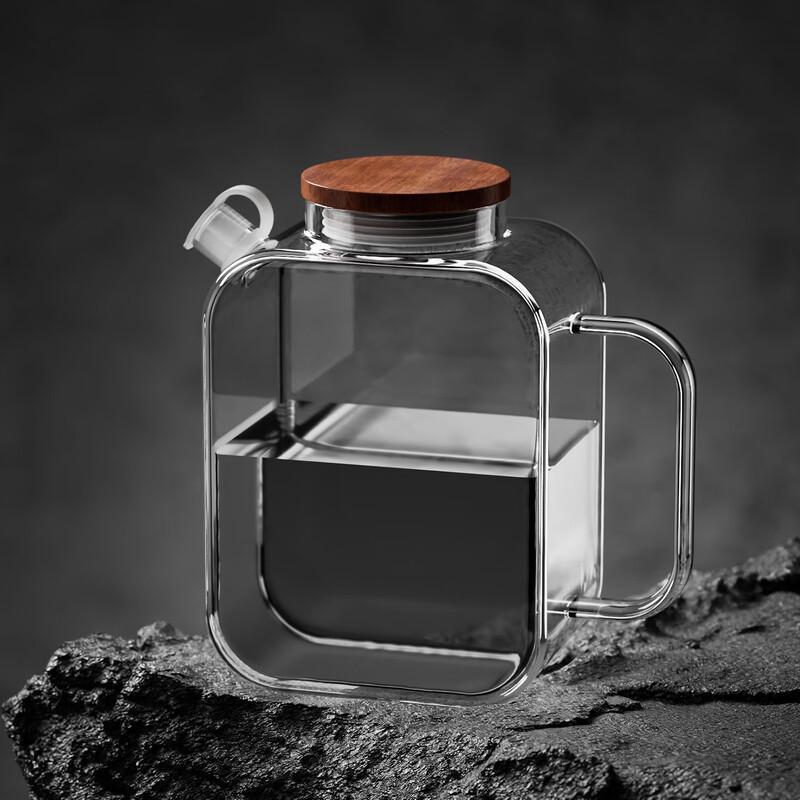 Chaxun Glass Cold Brew Tea Pot with Stainless Steel Lid