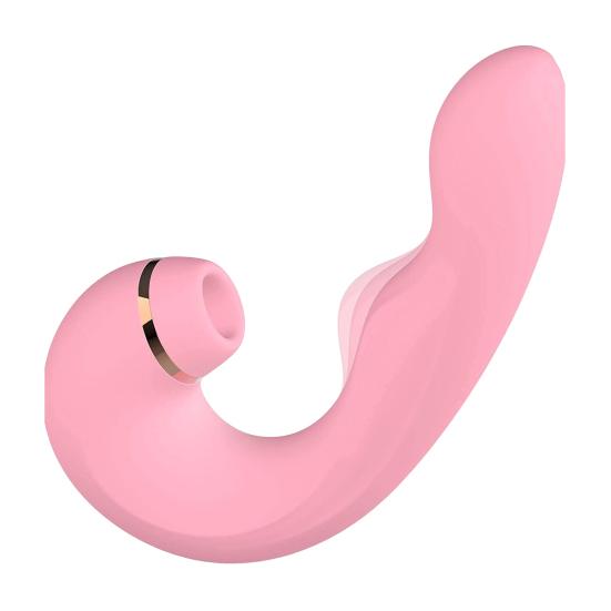 Suction Vibrating Massager 3-in-1 Clitoral Sucking G-Spot Vibrator Thrusting Wand Multi-Frequency Stimulation Waterproof Rechargeable Adult Toy