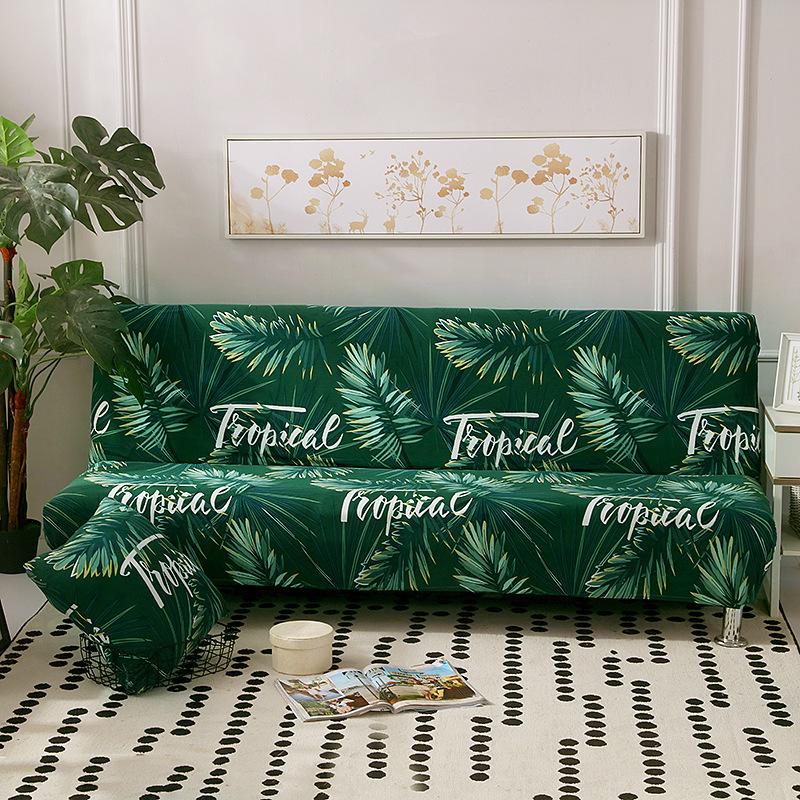 No Armrest Stretch Sofa Cover All-Inclusive Folding Sofa Bed Cover Cover Fitted Sheet Full Cover Sofa Cover
