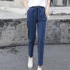 Spring and Autumn Ladies Casual Pants Harem Pants Loose Nine-point High Quality Women's Pants Thin Straight Drawstring Suit Pants