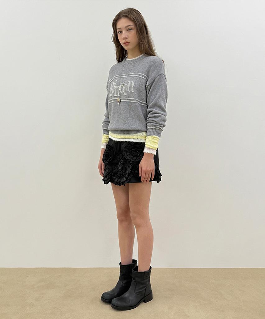 SINOON Sinoon Reverse Pullover Knit (Grey)