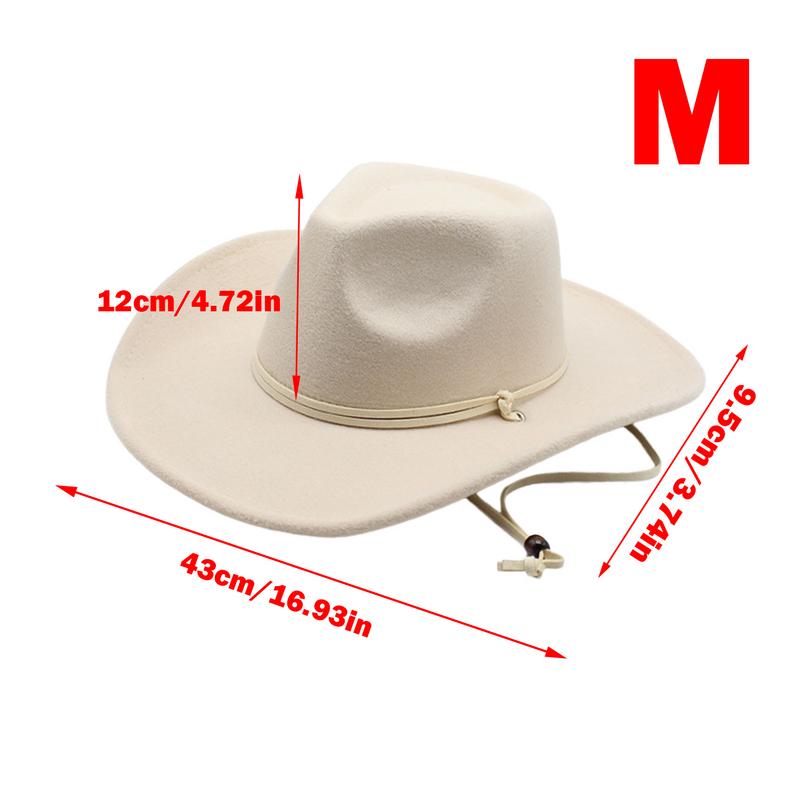 Western Cowboy Hat Classic Western Cowgirl Hat Comfortable Cowboy Hat Plain Sun Hat Western Accessory For Men Women Costume