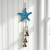 Wooden Beads Beach Decor Metal Bells Ocean Themed Hanging Ornament Starfish Wind Chime  Home Decor