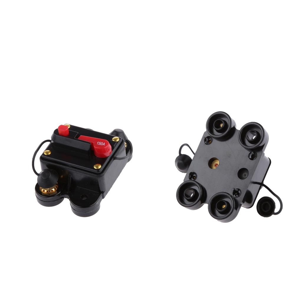 2PCS 250A+150A Automatic Auto Circuit Breaker Manual 12/24V