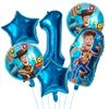6pcs Toy Story Foil Balloons Buzz Lightyear Woody Birthday Party Decorations Kids Ballon Baby Shower Aluminum Film Balloon Round Sensory Compression