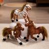 Horse Plush Toy Cartoon Cute Animal Doll Room Decoration Children Gift Holiday