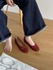 Soft-soled fairy style ballet single shoes 2025 autumn new French bow light mouth retro color matching grandma Doudou shoes