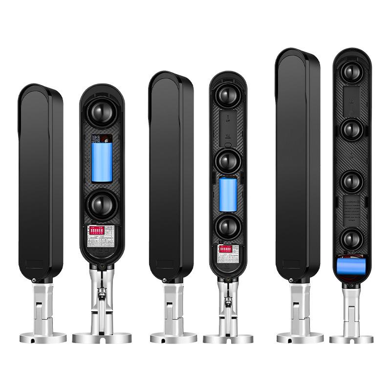 Battery-Powered Wireless Infrared Beam Detector, Outdoor Waterproof Anti-theft Alarm, Easy Installation, No Wiring Needed