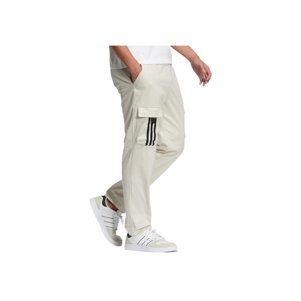 Adidas Neo Striped Multi-Pocket Casual Sports Pants Men Bottoms Fawn-Brown HC9672