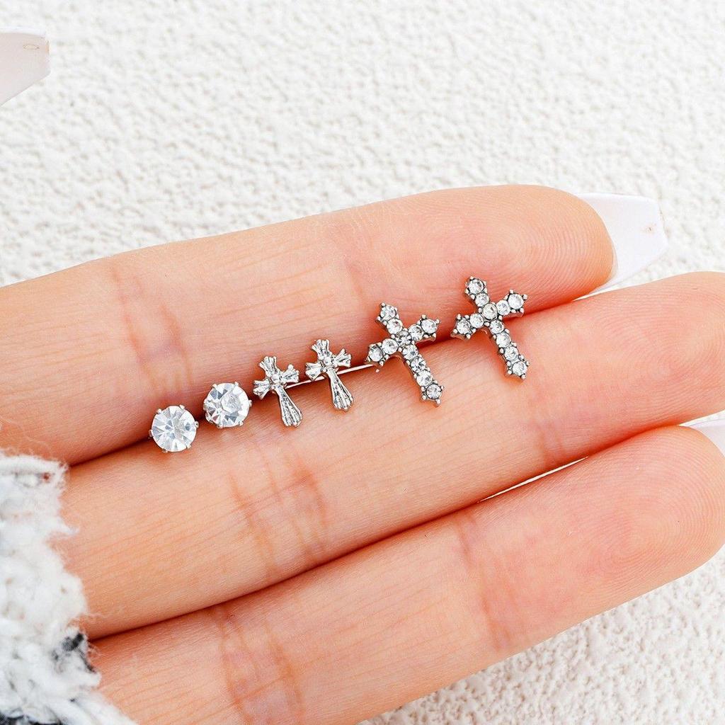 Elegant Minimalist Geometric C-Shaped Earrings Set – 3 Pairs for Women