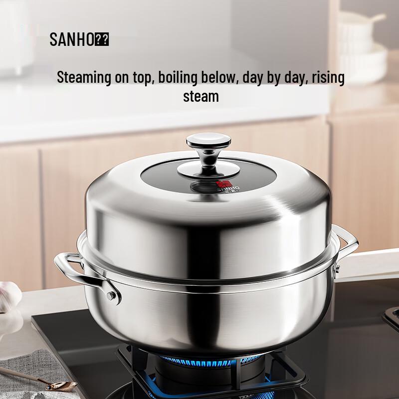 Sanhe 304 Stainless Steel Steamer Pot