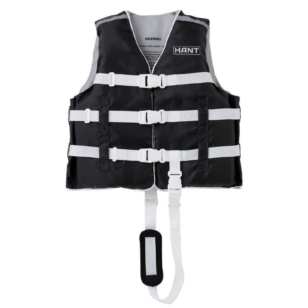 

HANT Спасательный жилет в натуральную величину с высоким уровнем плавучести в области промежности, 110-130 см, Маленький, Черный, HCL-44142, Звуковой сигнал, Ремень, Унисекс, Детский, чёрный