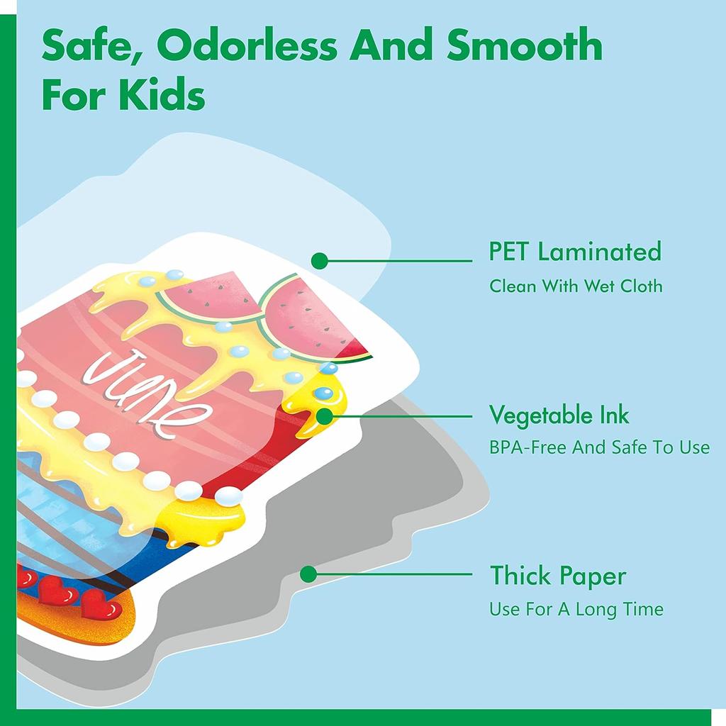 39 PCS Happy Birthday Bulletin Board Set, Colorful Birthday Decoration Cakes, Stars, Firework, Balloon, Party Hats Cut-Outs Classroom Decorations