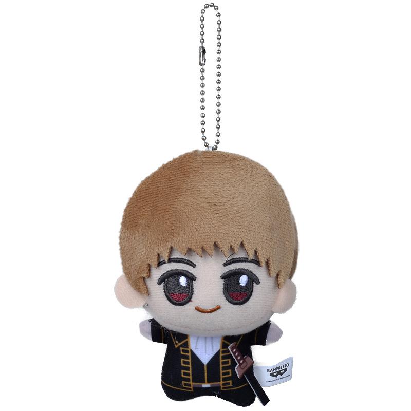 New 12cm Sakata Gintoki Plush Toy Gintama Plush Doll Key Chain Bag Decoration Doll Stuffed Collection Kids Toys Birthday Gift