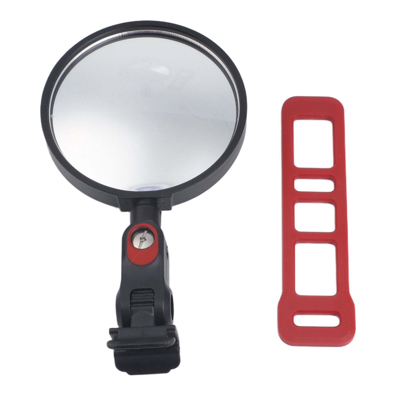 Adjustable Viewing Angle 360° Rotating Mirror Rearview Mirror красный