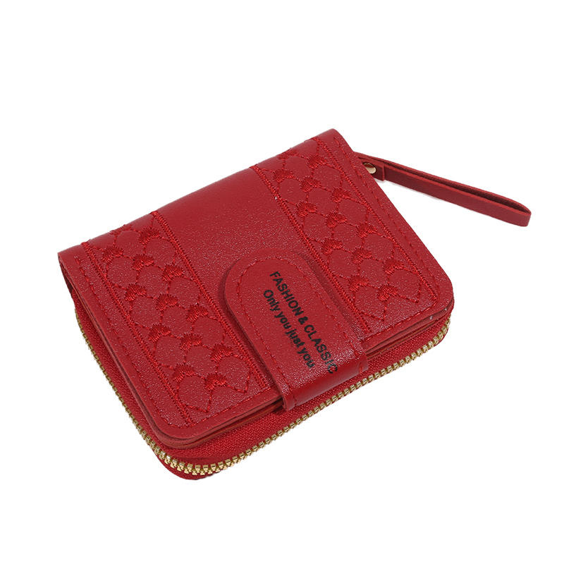 Women's Wallet Short Zipper Large Capacity Zero Wallet Versatile Handbag Card Holder