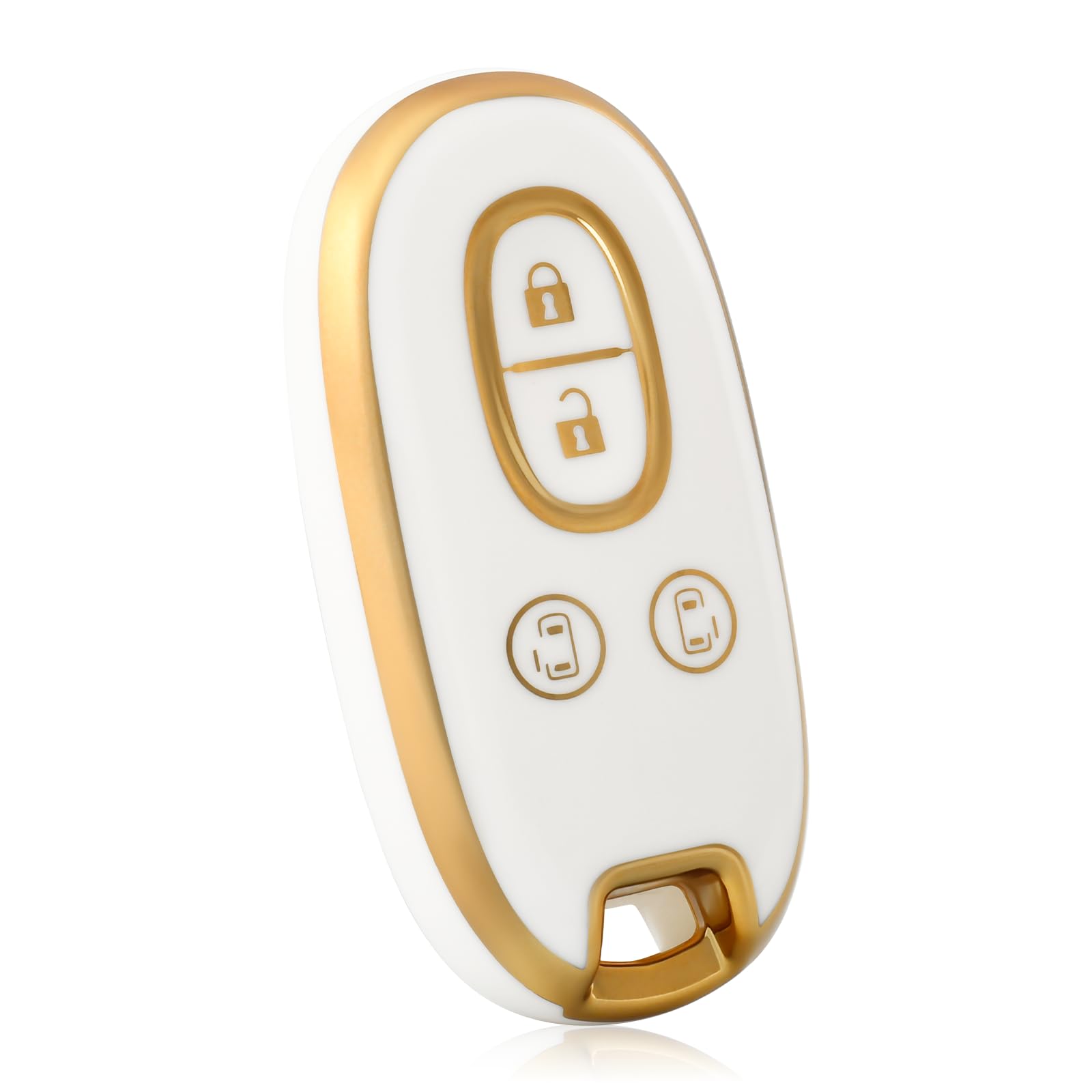 

OFFCURVE Alto Wagon R Stingray Key Cover, Lukes Smart Key Case, Solio, 4 Buttons, белый