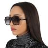 Saint Laurent Grey Gradient Square Ladies Sunglasses Sl 174 001 56