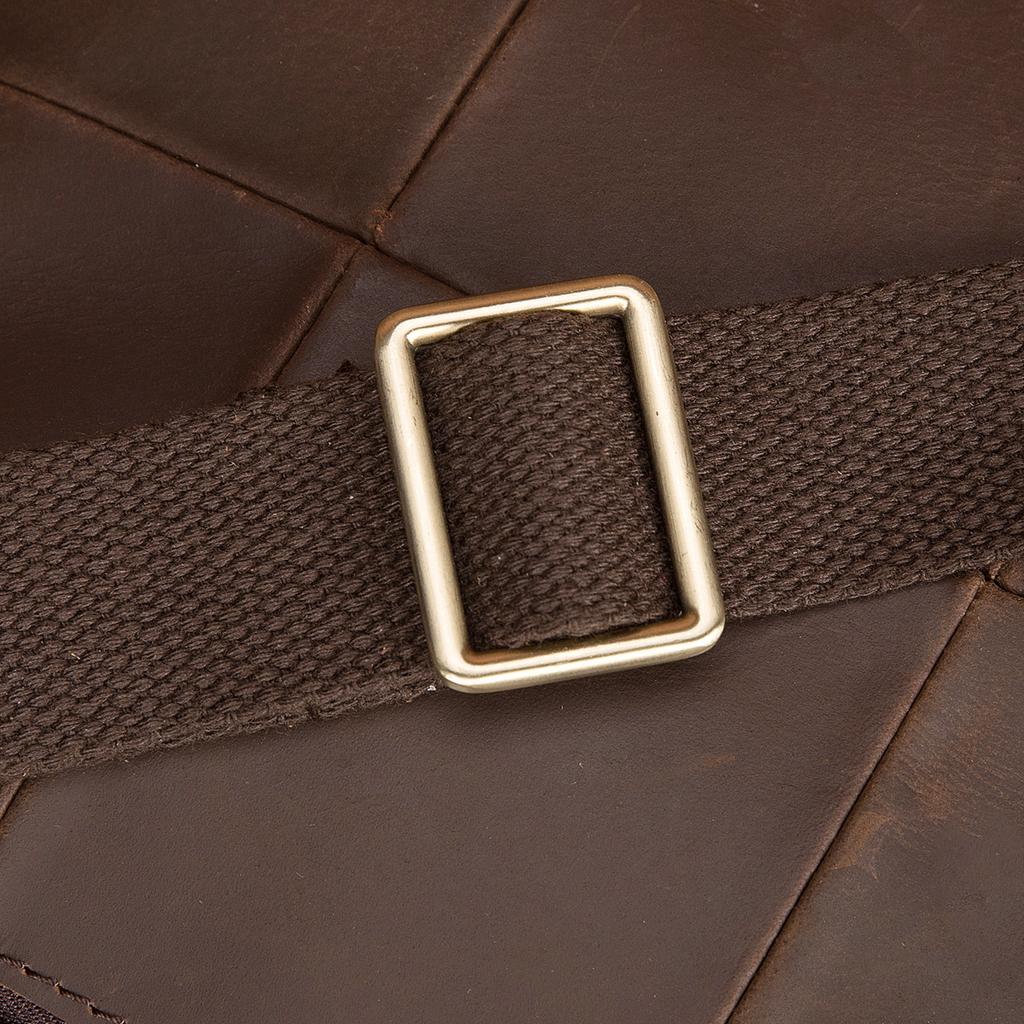 Crazy Horse Leather Men's Vintage Travel Fanny Waist Belt Bag Pack Satchel Sling Bag Design Phone Cigarette Case Pouch Male