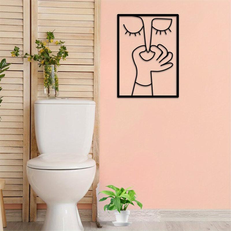 Abstract Humour Bad Smell Funny Bathroom Poster Print Painting Wall Art Pictures For Wc Toilet Room Decor