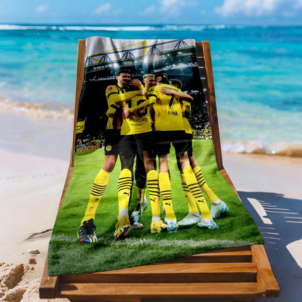 Borussia Dortmund Beach Towel High Absorbency Quickdry Comfortable Lightweight