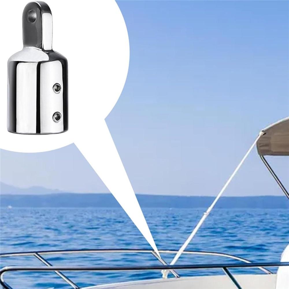 2-Pack 316 Stainless Steel Bimini Top Fittings – 1" & 7/8" Tube Double Wire Slide Cover – Mirror Polish Marine Hardware For Boat Sunshades