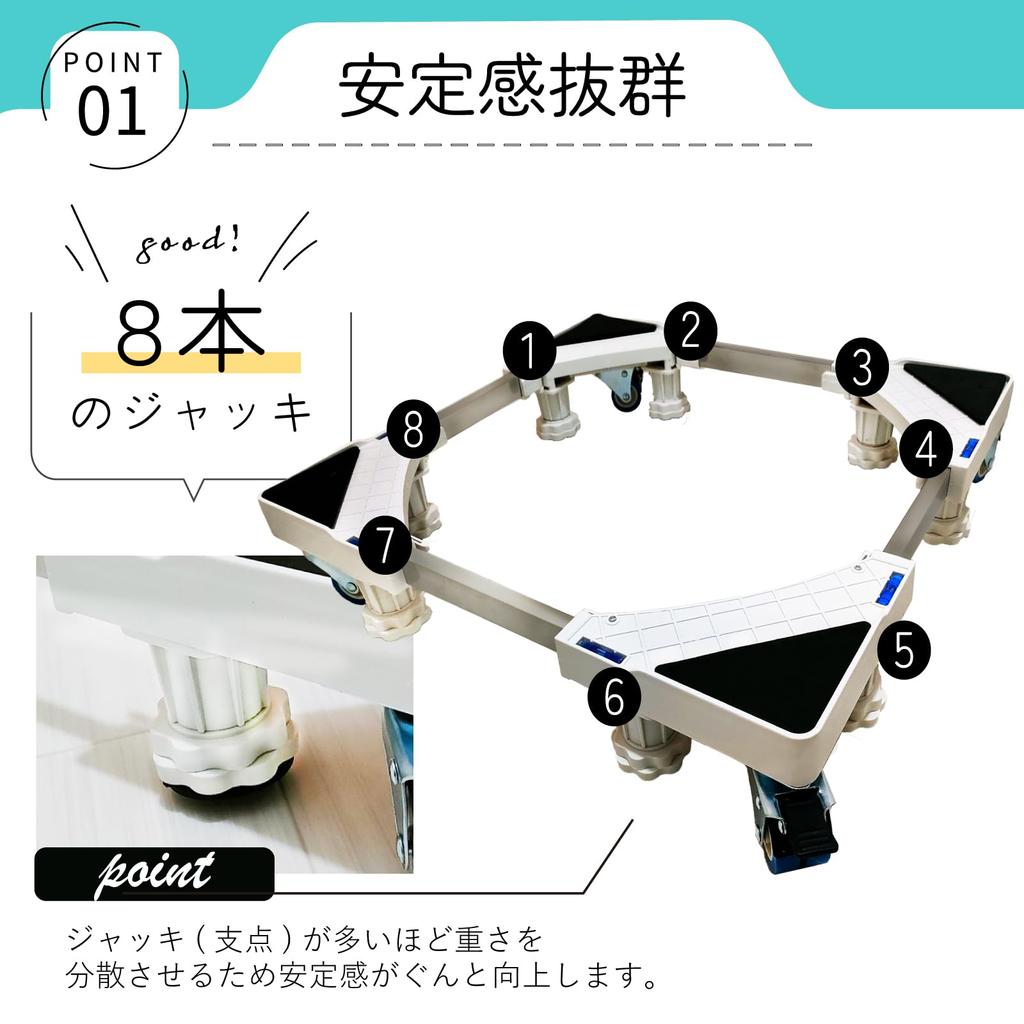 SELENEFF Raised Washing Machine with Waterproof 4 8 Raised Washing Machine Washing Machine Drum Easy To Compatible with Widths of Casters, Pan,