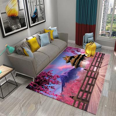 Japan Mount Fuji Carpet for Kitchen Living Room Bathroom Bedroom Doormat Entrance Non-slip Mat Rug Corridor Home Decor Carpet