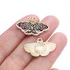 10pcs Enamel Butterfly Alloy Pendants Colorful Dropping Oil Necklace Charms For DIY Jewelry Bracelet Earrings Making Findings