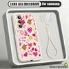 Cherry Fruits Print Lanyard Case For Samsung S26 FE A18 S25 S24 S23 S22 Ultra A54 A55 A16 A26 A36 A56 A17 A27 A37 A57 5G Bumper Cover