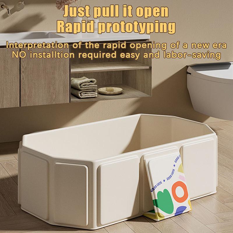 Summer Baby Bathtub Pvc Large Size Folding Bath Tub Infant Newborn Tub Portable Storage No Installation 0-5 Years Old