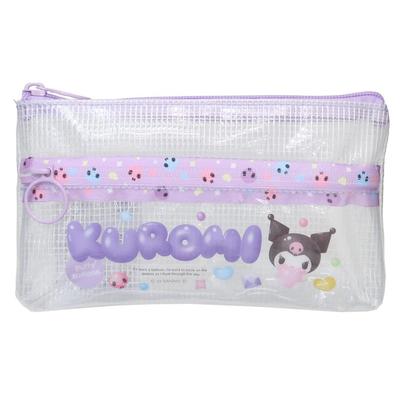 K Company Sanrio Charaktere Klare Doppelreißverschluss-Tasche Kuromi SAC-CWF-KU