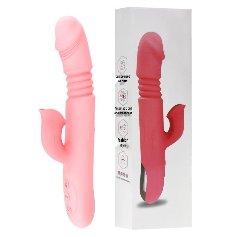 Second Gen Electric Vibrating Telescopic Wand: Tongue Licking, Heating, Self-Stimulation Massager for Women